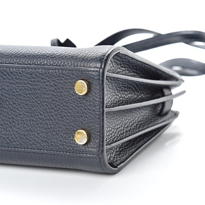 Saint Laurent Grained Calfskin Nano Sac De Jour Marine 9 of 12