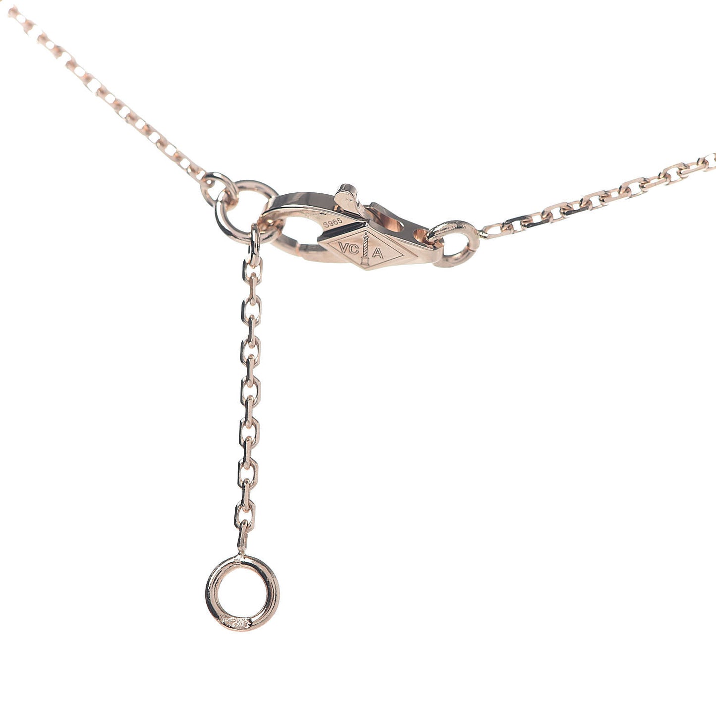 18K Rose Gold Sweet Alhambra Pendant Necklace