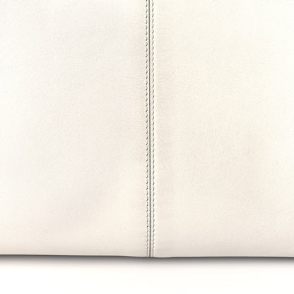 Fendi Vitello Seta Glazed Fabric FF 1974 Medium Peekaboo X-Lite White Ice Mogano Panna 11 of 18
