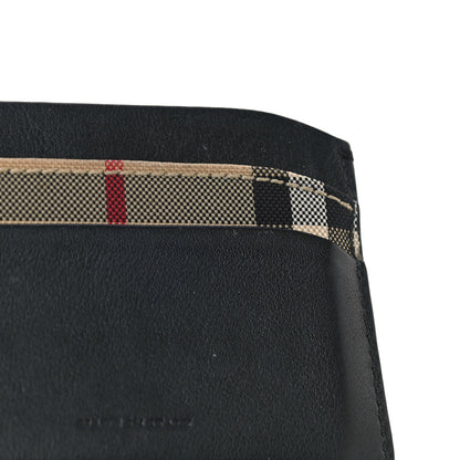 Burberry Calfskin Horseferry Check Izzy Card Case Black 12 of 12