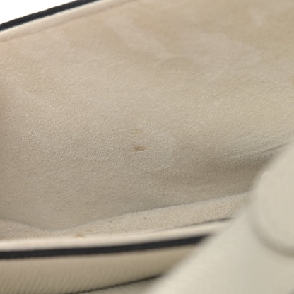 Christian Dior Grained Calfskin Saddle Bag White 11 of 11