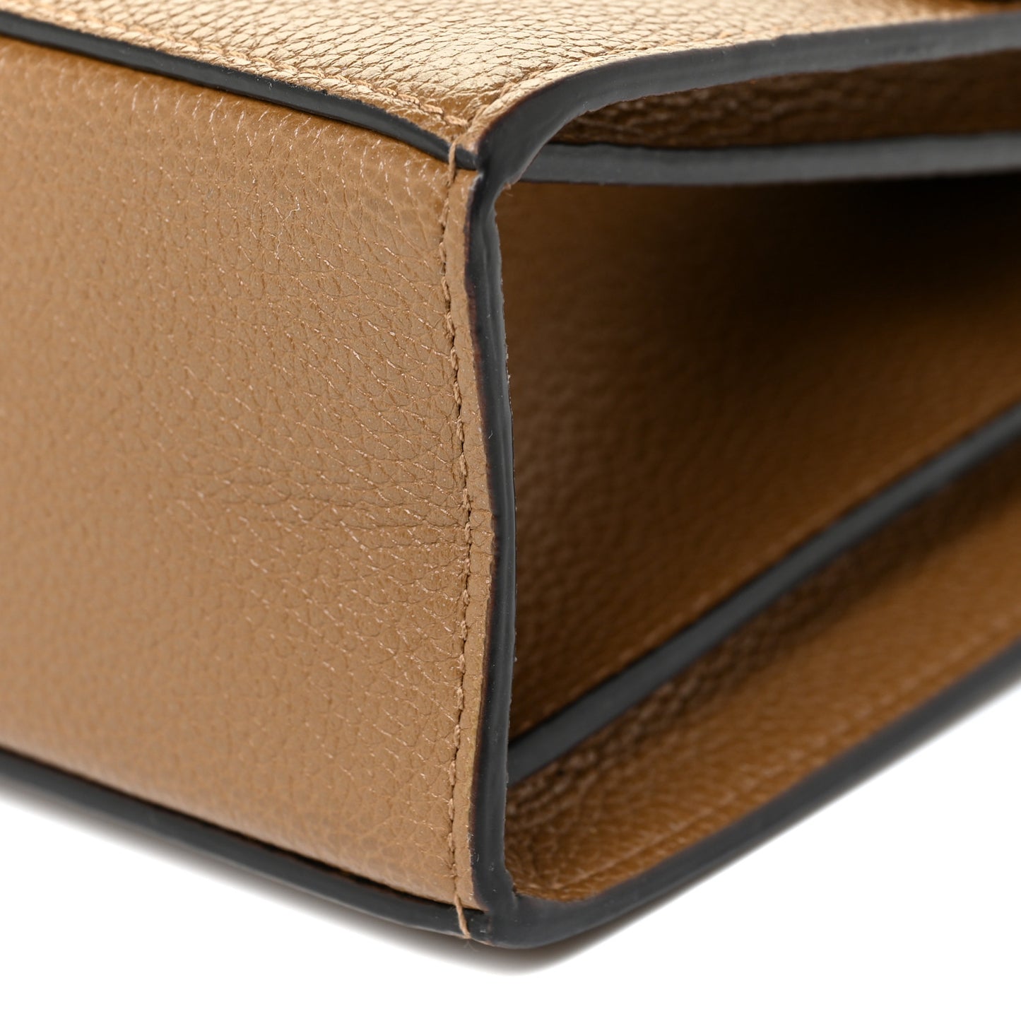 Grainy Calfskin Small Zumi Shoulder Bag Friky Taupe