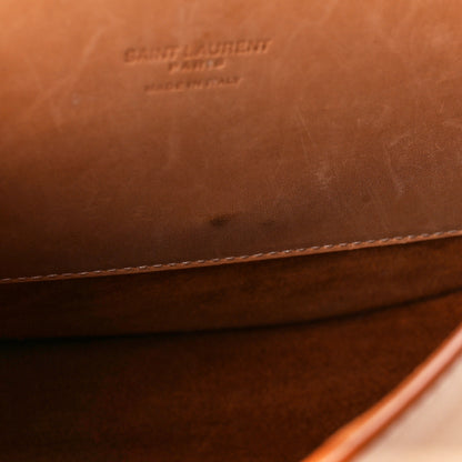 Saint Laurent Smooth Vintage Calfskin Monogram Medium Kaia Satchel Gold 8 of 13