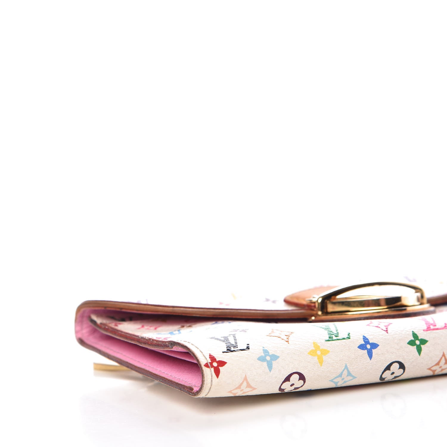 Louis Vuitton Monogram Multicolor Eugenie Wallet White Litchi 8 of 15