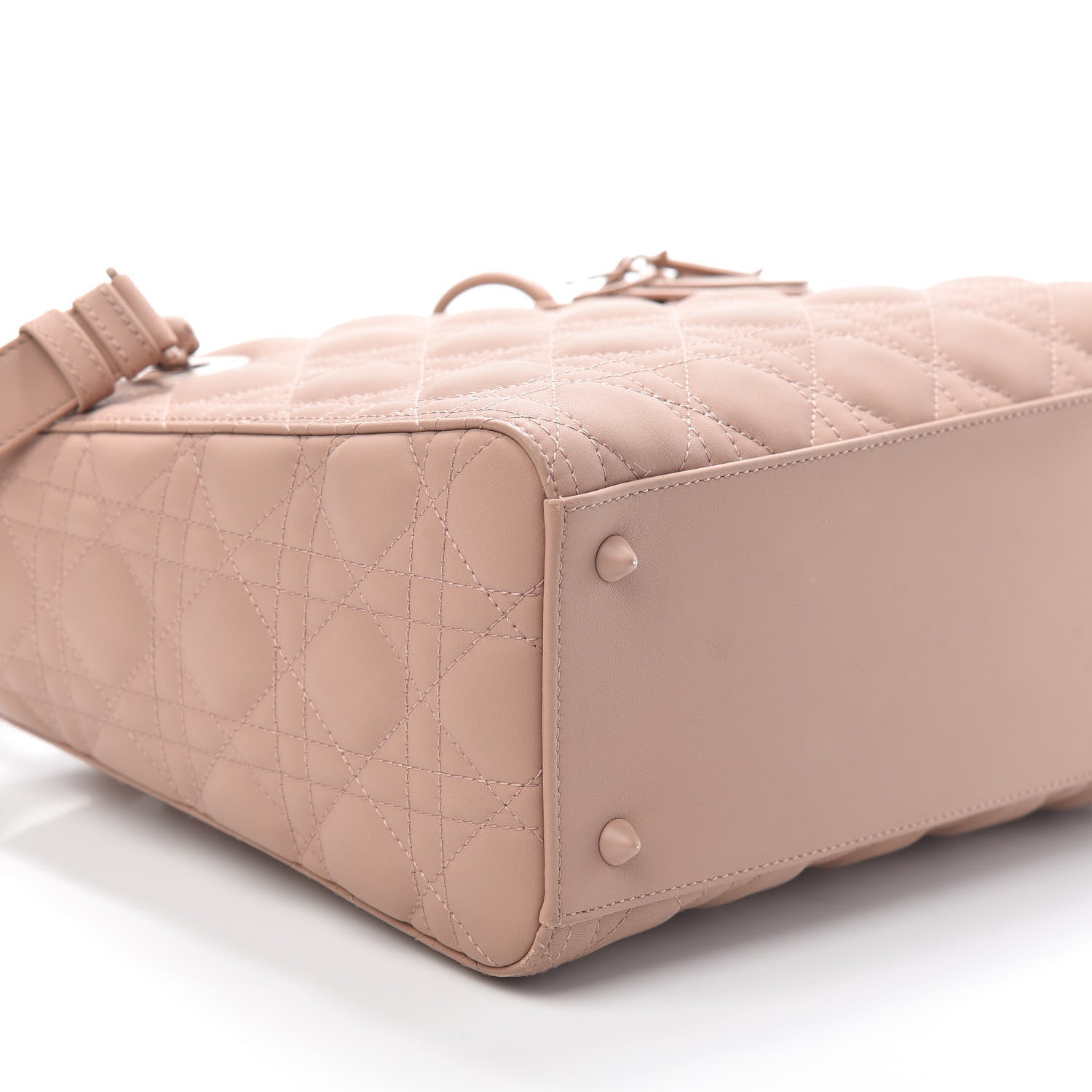 Christian Dior Ultra Matte Calfskin Cannage Medium Lady Dior Beige 8 of 9