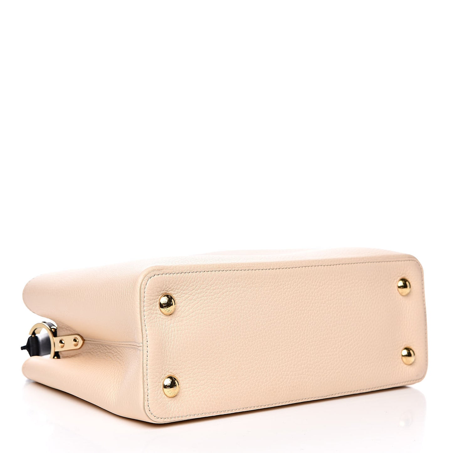 Taurillon Capucines PM Creme Black