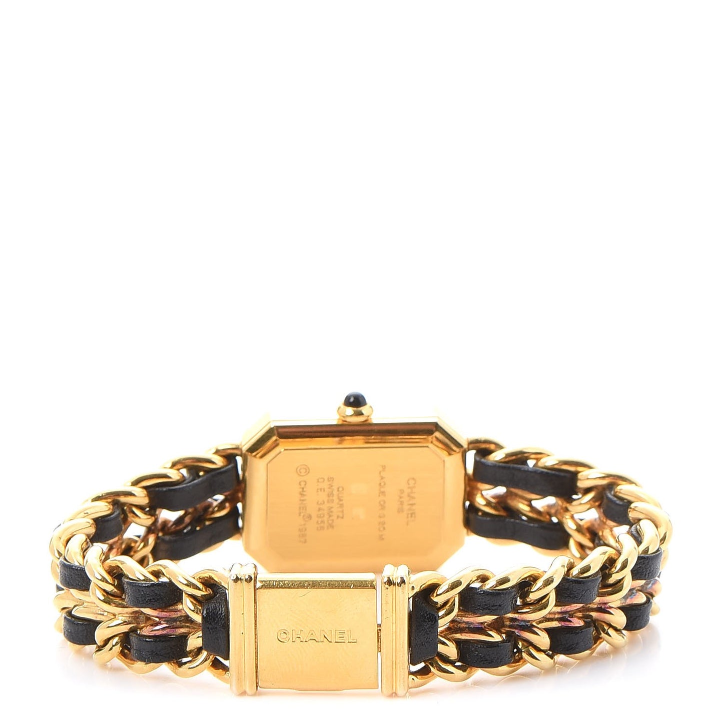 Stainless Steel Lambskin 20mm Chain Premiere Quartz Watch Gold S