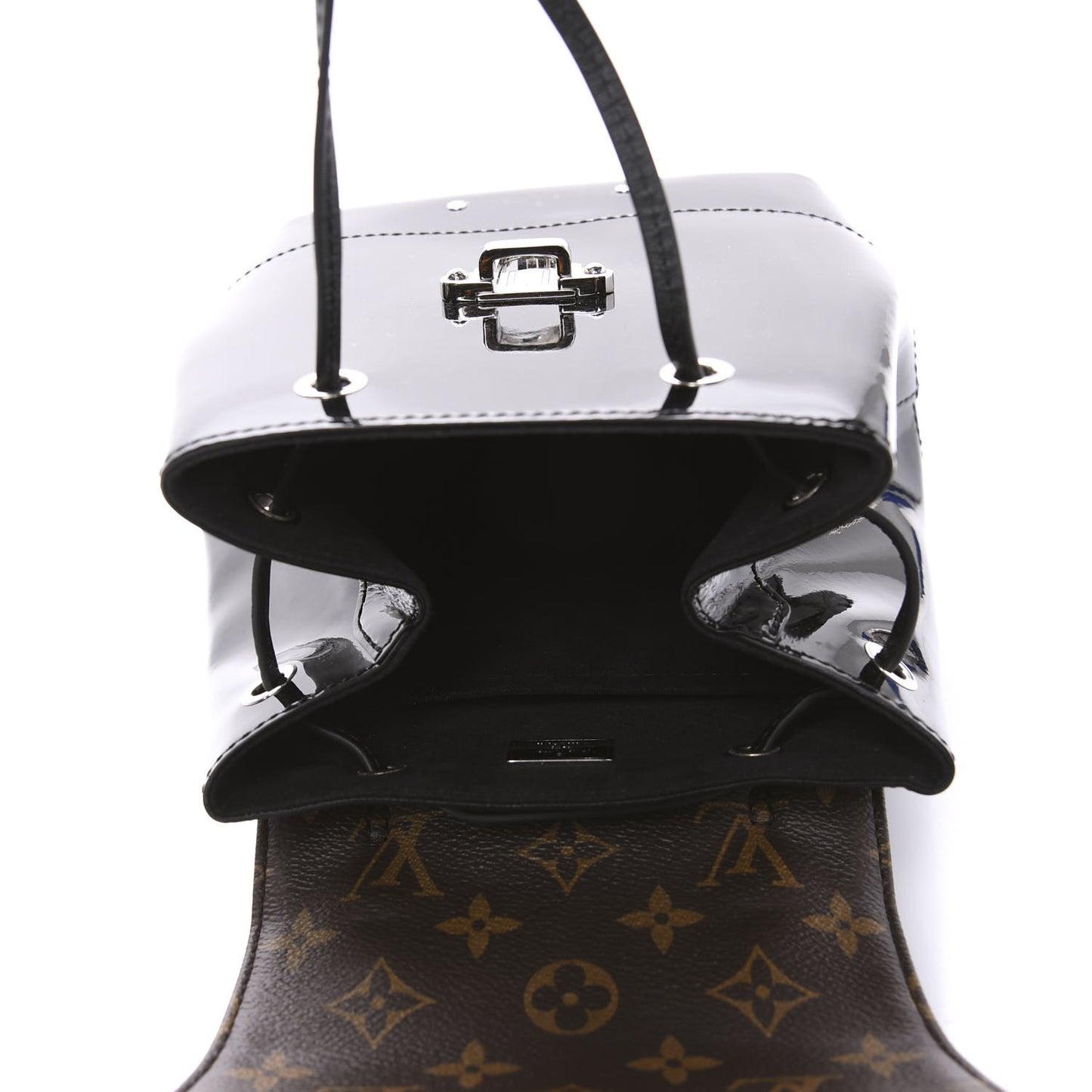 Patent Monogram Hot Springs Backpack Black