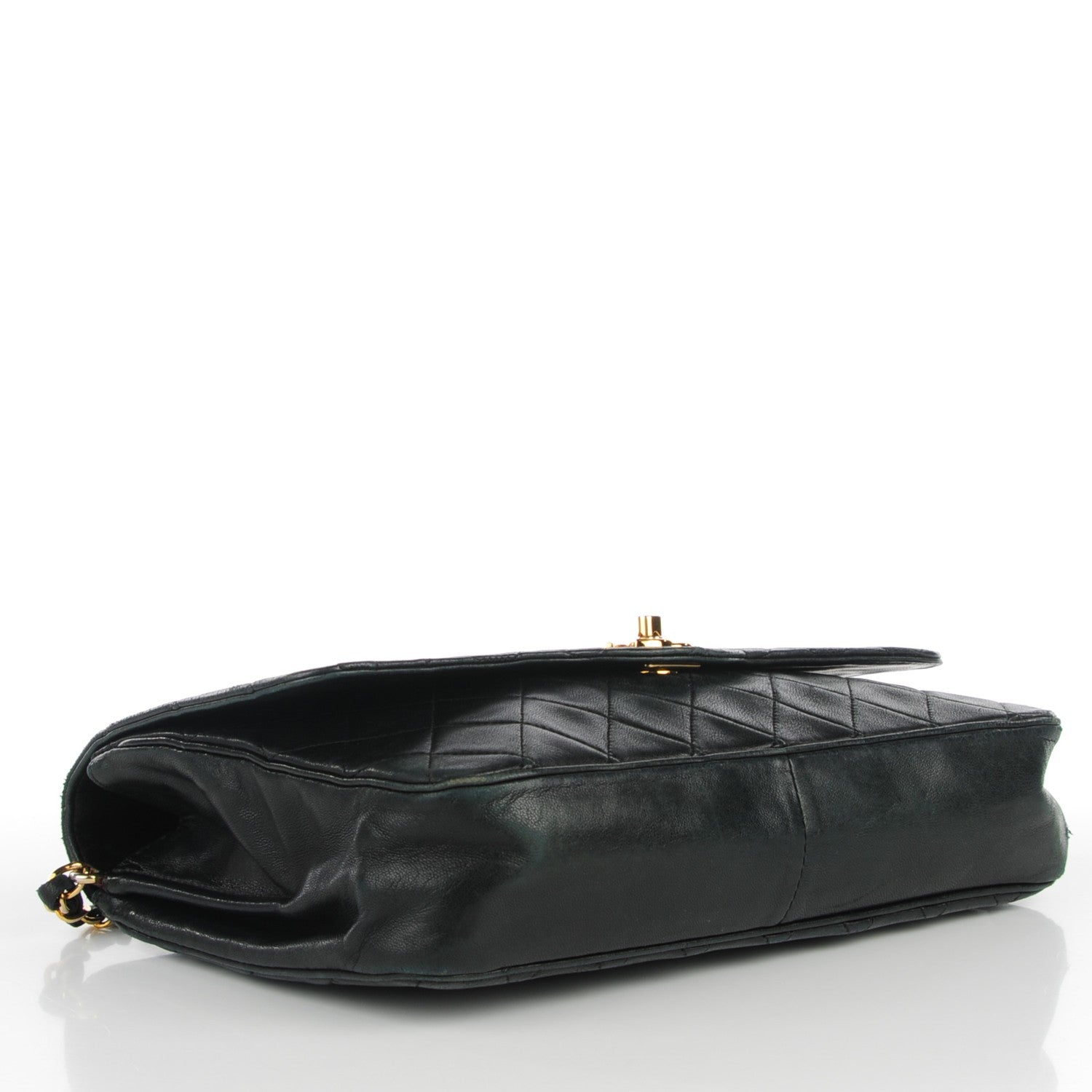 Chanel Lambskin Quilted Medium Single Flap Black 7 of 12