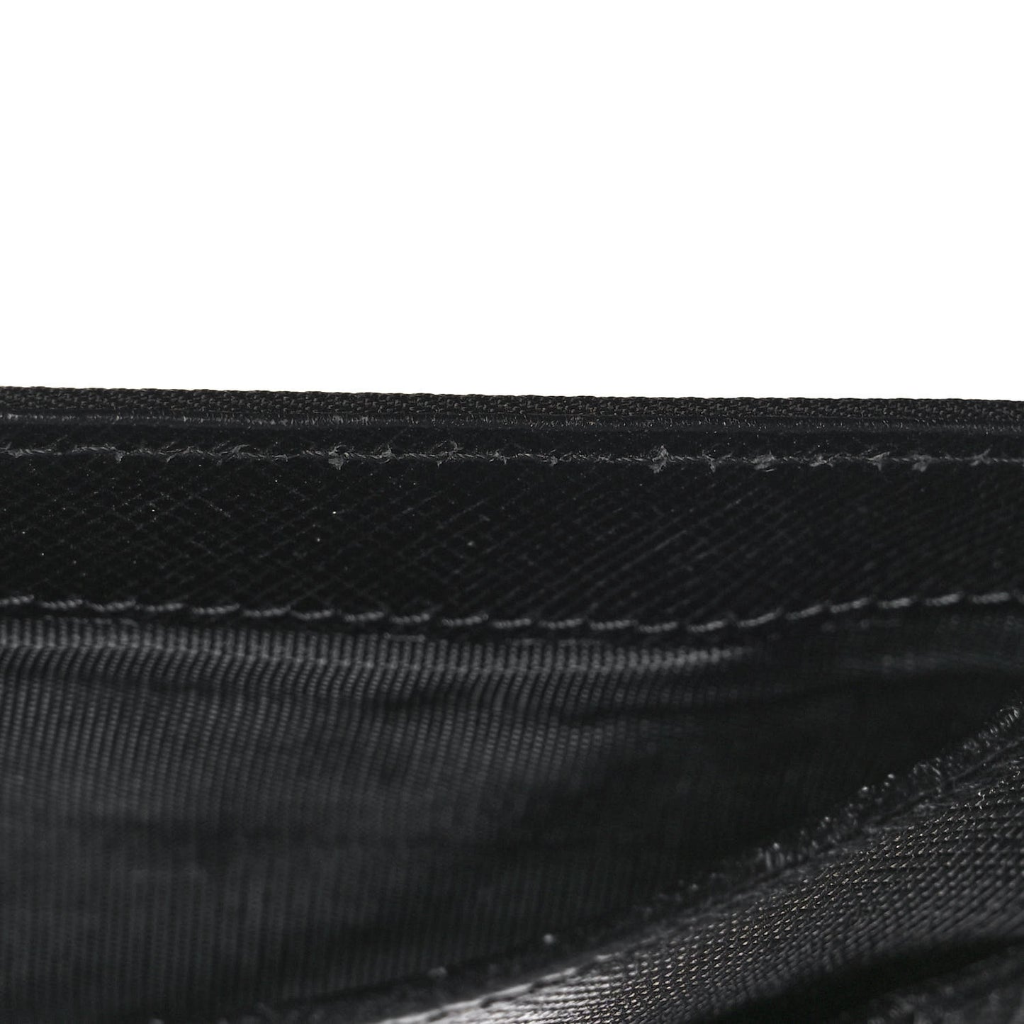 Tessuto Nylon Tri-Fold Compact Wallet Black
