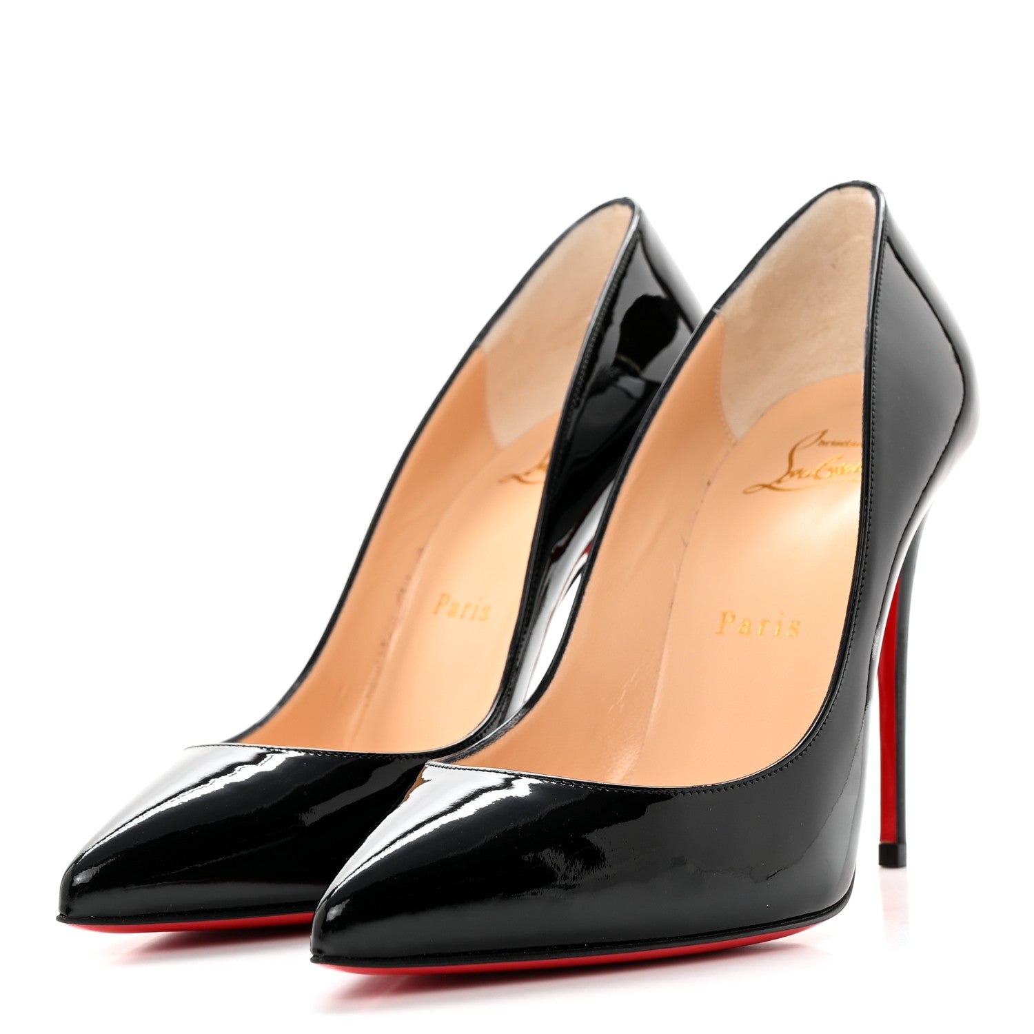 Christian Louboutin Patent Pigalle Follies 100 Pumps 37 Black 3 of 10