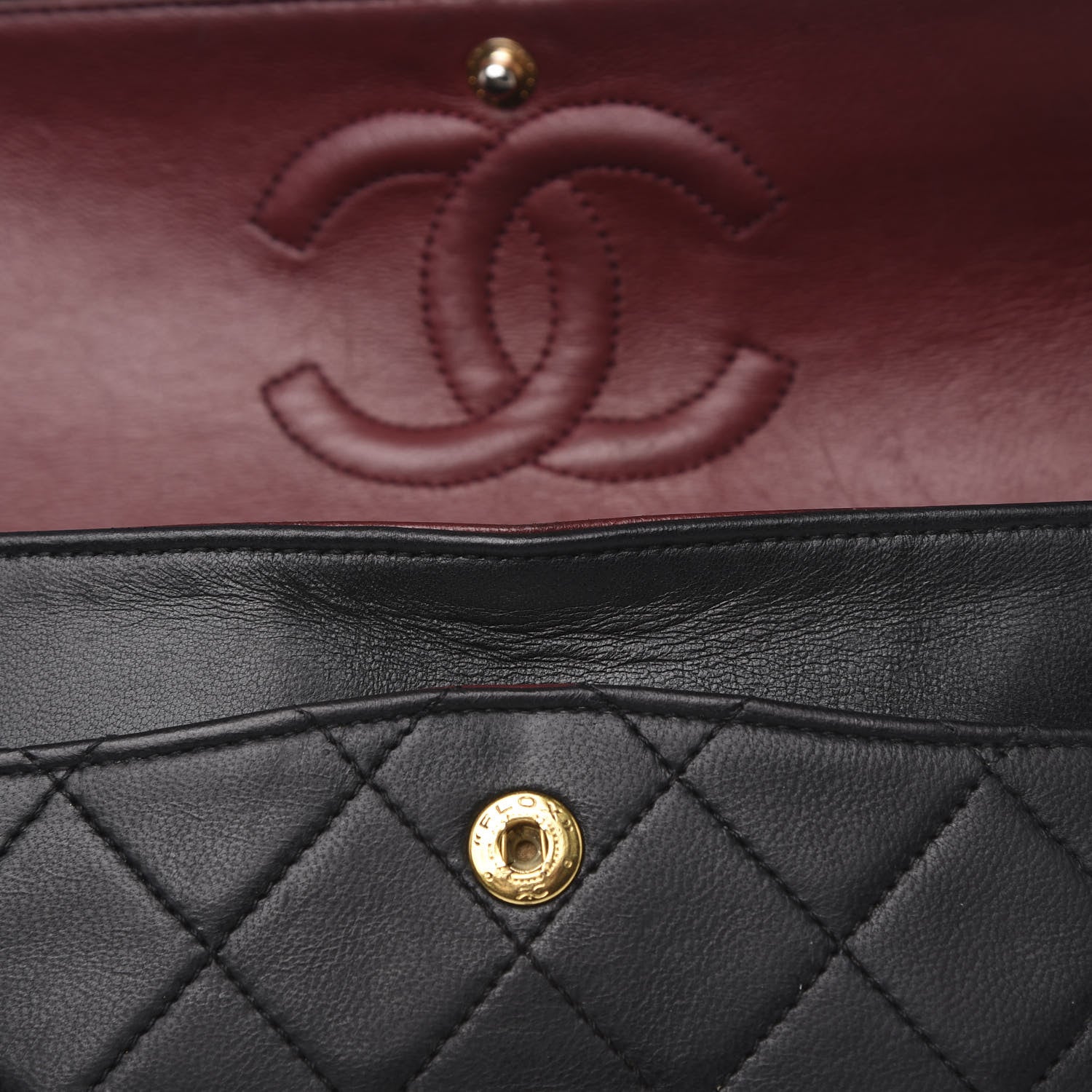 Chanel Lambskin Quilted Small Double Flap Black 15 of 15