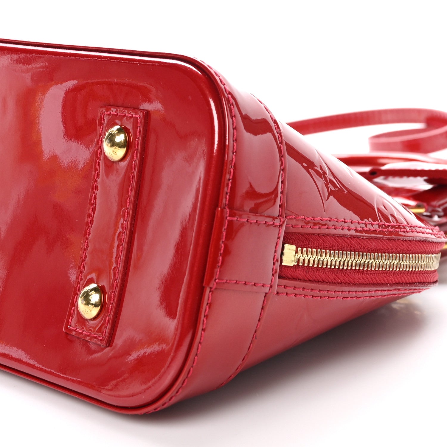 Louis Vuitton Vernis Alma BB Pomme D'Amour 9 of 9