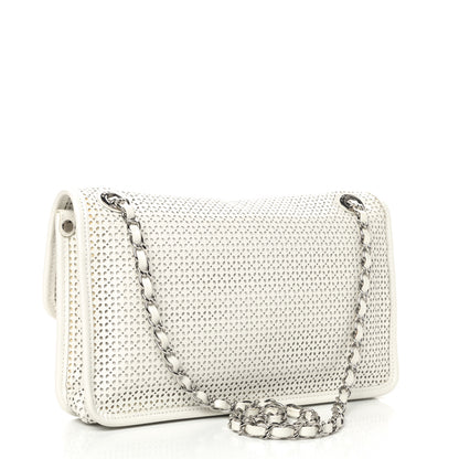Chanel Perforated Calfskin Large Dubai Up In The Air Flap White 2 of 10