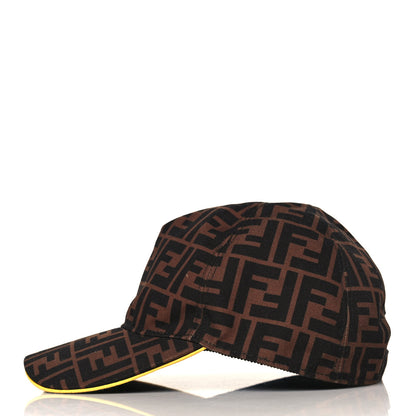 Fendi Canvas FF Reloaded Baseball Hat Tobacco Yellow 3 of 8