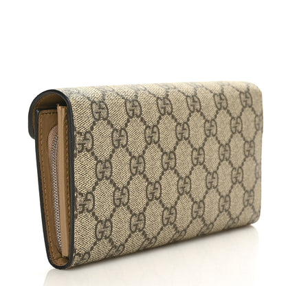 Gucci GG Supreme Monogram Dionysus Chain Clutch Wallet Beige Taupe 2 of 6