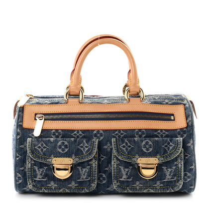Louis Vuitton Monogram Denim Neo Speedy Blue 1 of 9