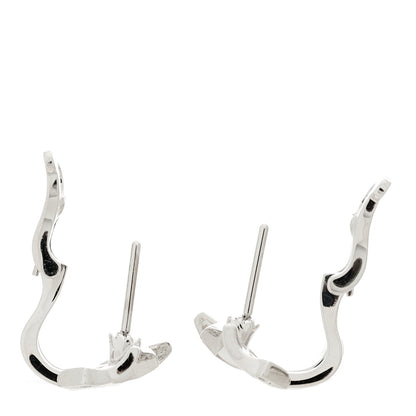 Chanel 18K White Gold Diamond Etoile Filante Earrings 2 of 5
