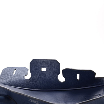 Hermes Taurillon Clemence Birkin 35 Bleu Brighton 10 of 34