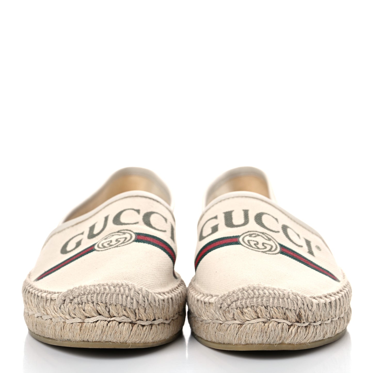 Canvas Logo Espadrilles 38 Greggio White