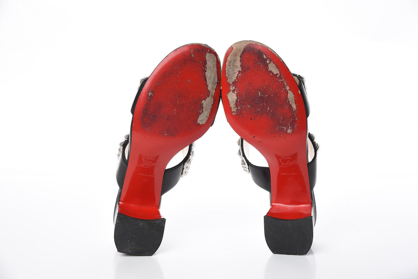 Nappa Myriadiam 55 Slide Sandals 40 Black