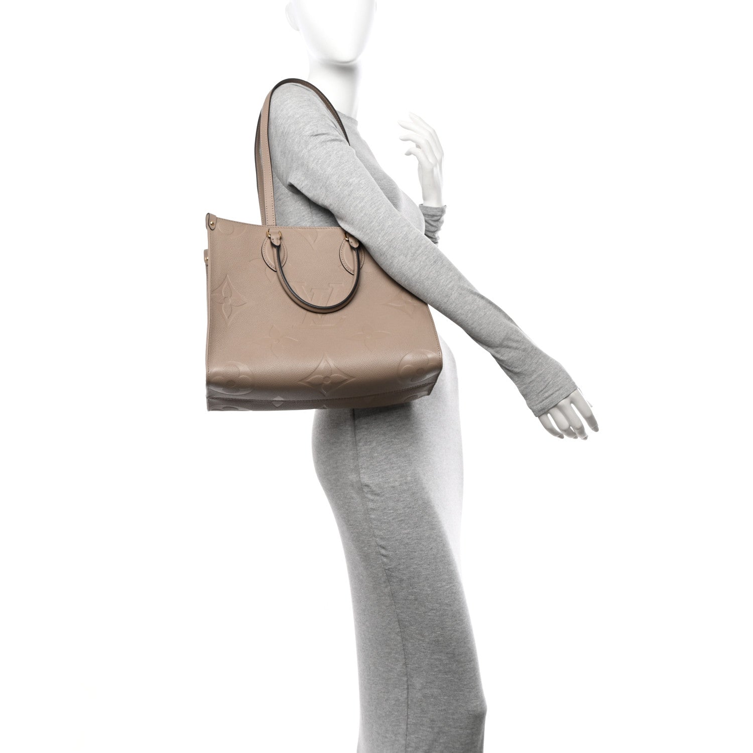Louis Vuitton Empreinte Monogram Giant Onthego MM Tourterelle 2 of 10