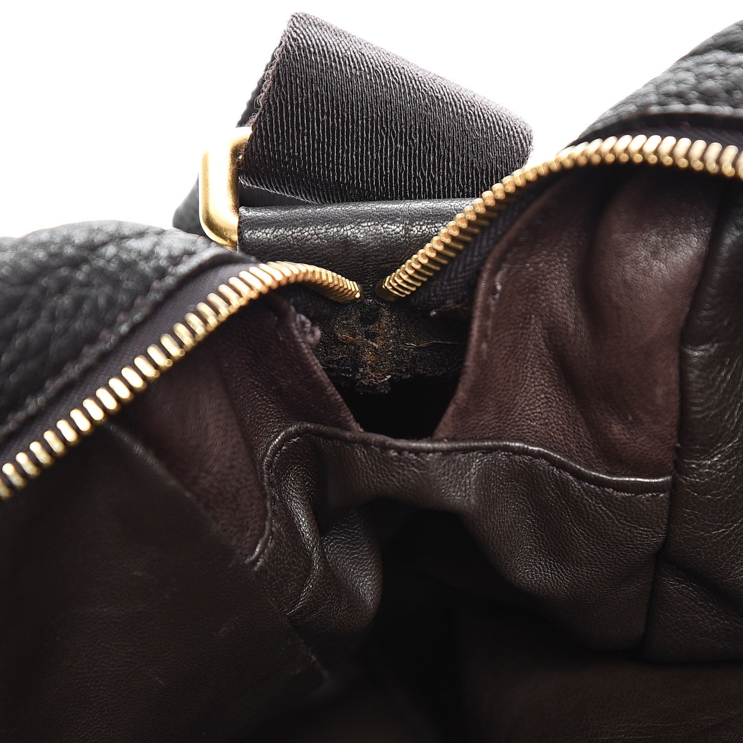 Prada Cervo Deerskin Crossbody Dark Brown 8 of 15