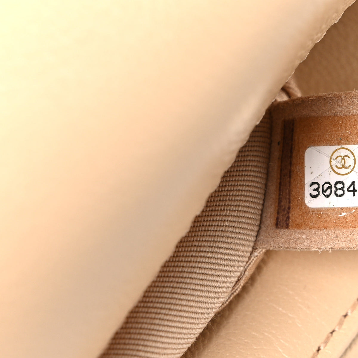 Goatskin Quilted Medium Chanel 19 Flap Beige