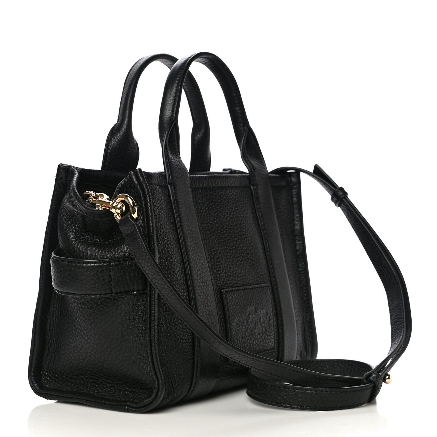 Grained Calfskin Small The Tote Bag Black