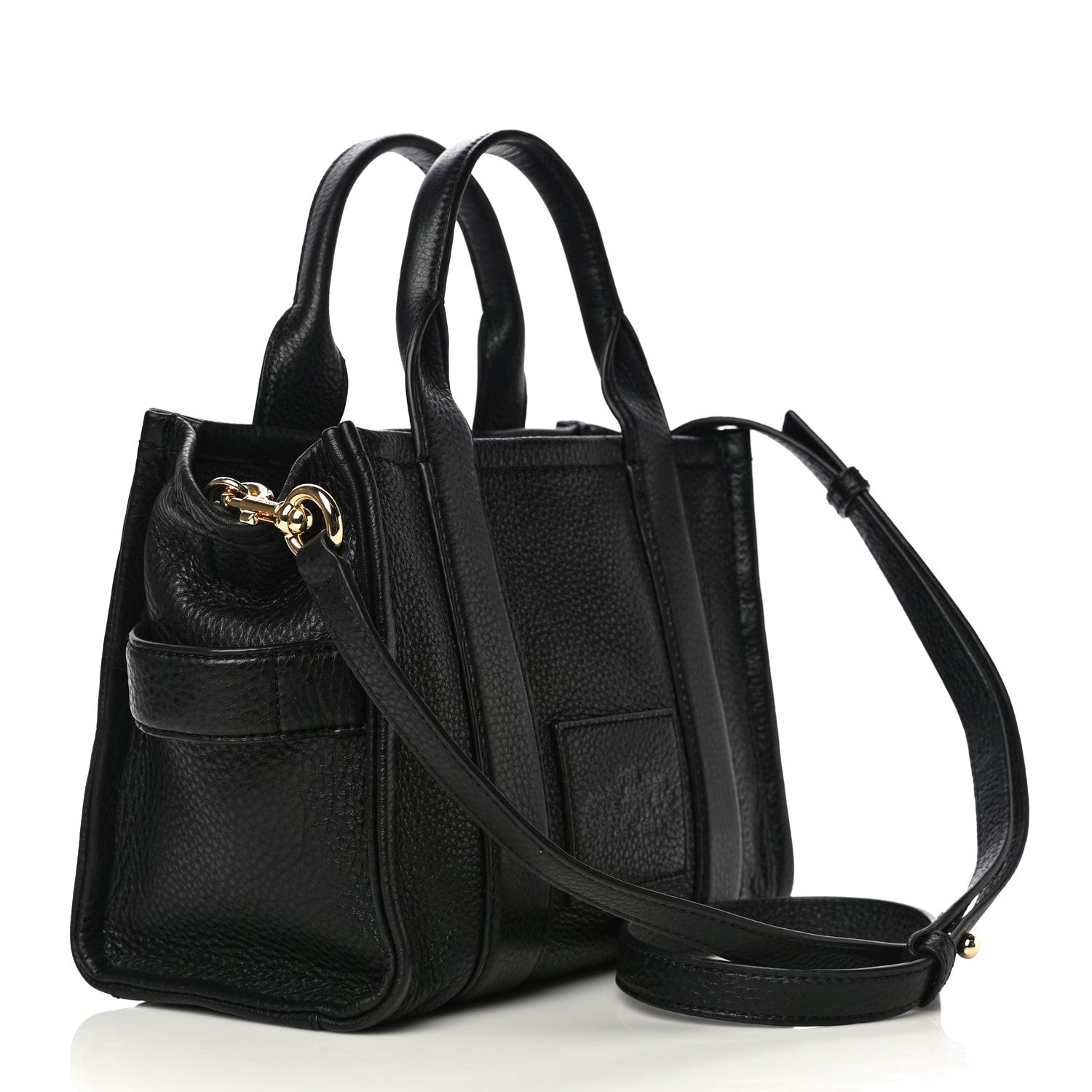 Marc Jacobs Grained Calfskin Small The Tote Bag Black 3 of 12
