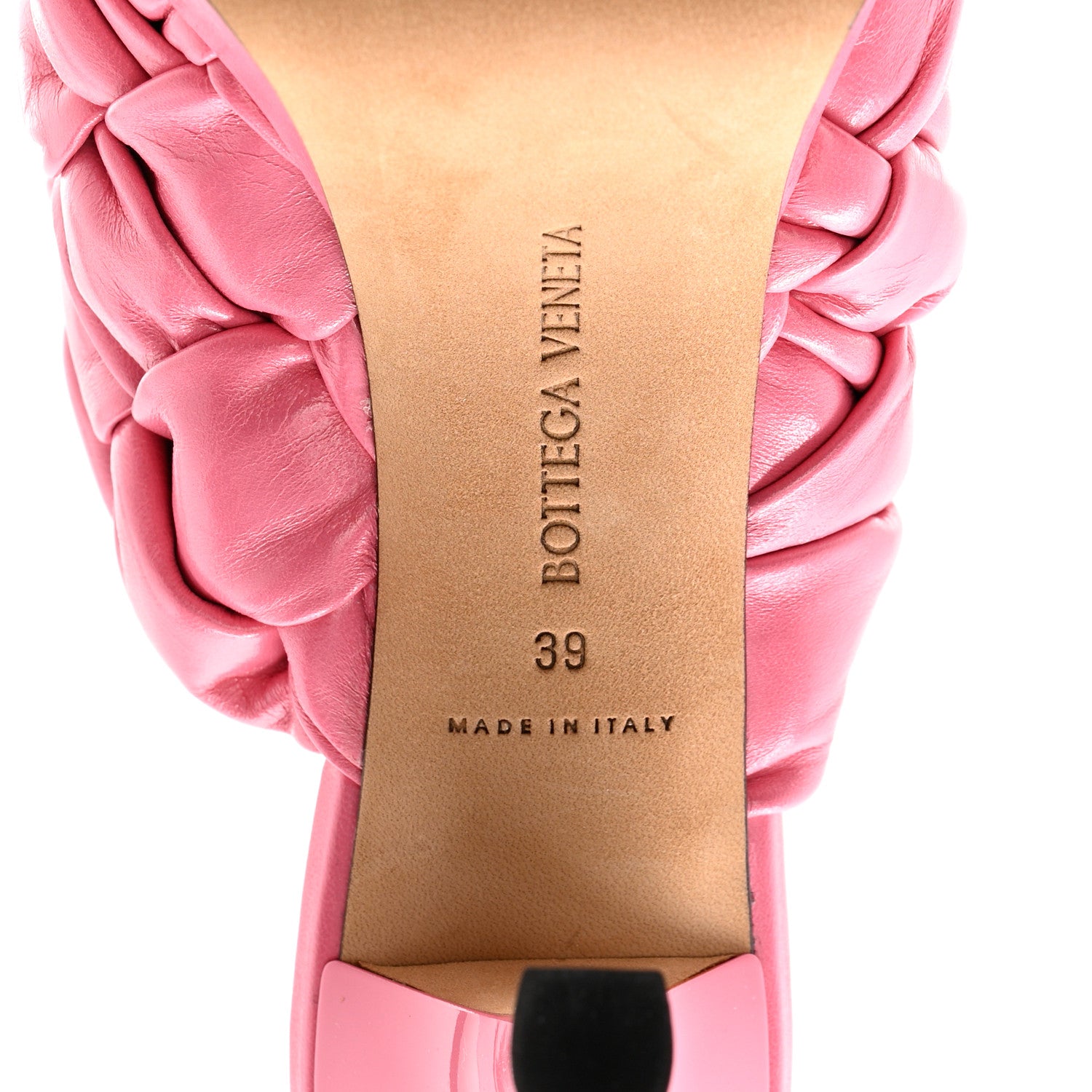 Bottega Veneta Nappa Intreccio The Board Platform Mule Sandals 39 Pink 7 of 12