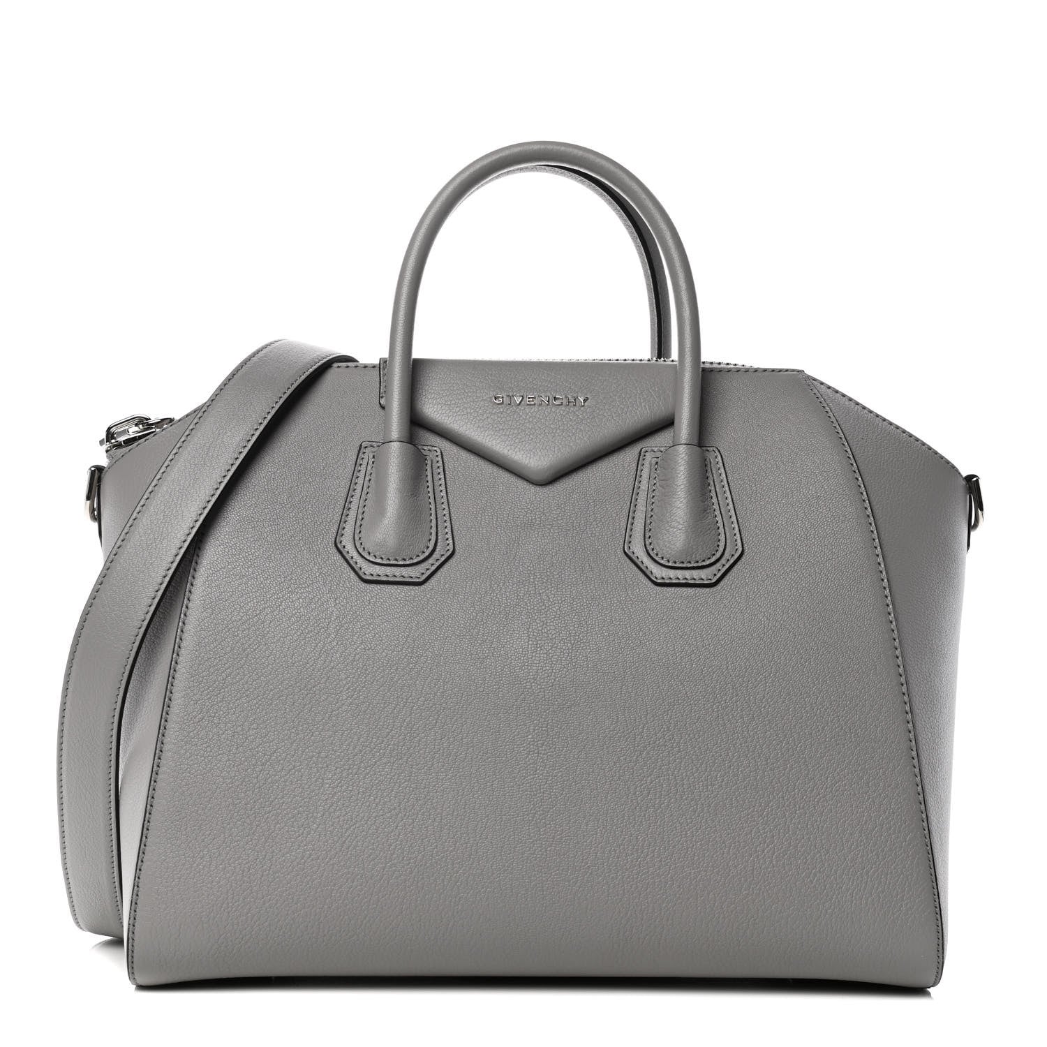 Givenchy Sugar Goatskin Medium Antigona Light Grey 1 of 17