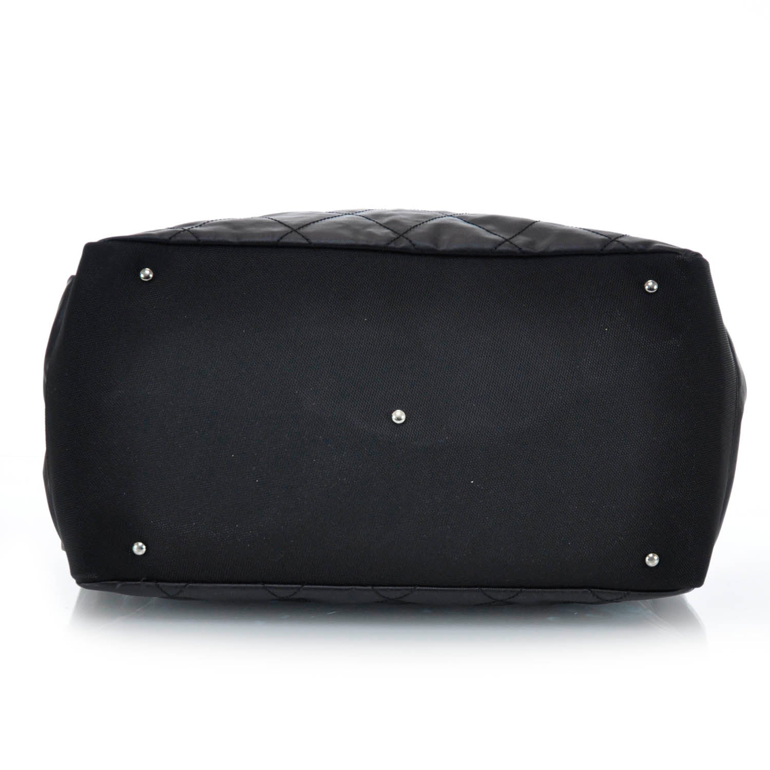 Chanel Coated Canvas Paris Biarritz XL Travel Bag Black 6 of 10