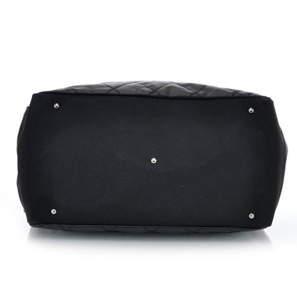 Chanel Coated Canvas Paris Biarritz XL Travel Bag Black 6 of 10