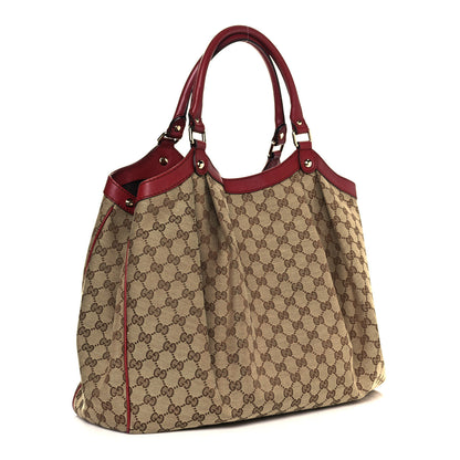 Gucci Monogram Large Sukey Tote Dark Red 3 of 12