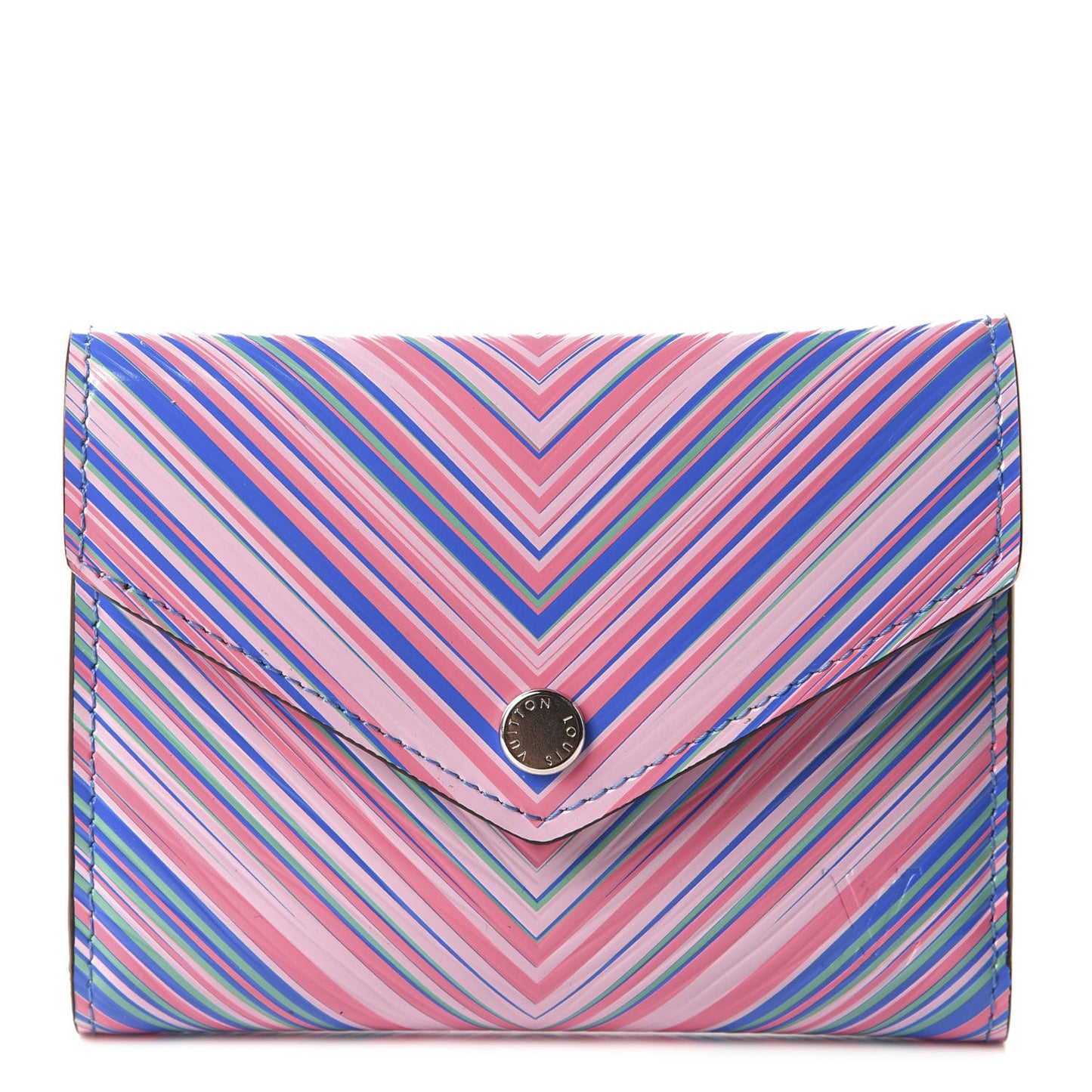Epi Tropical Victorine Wallet Blue Rose