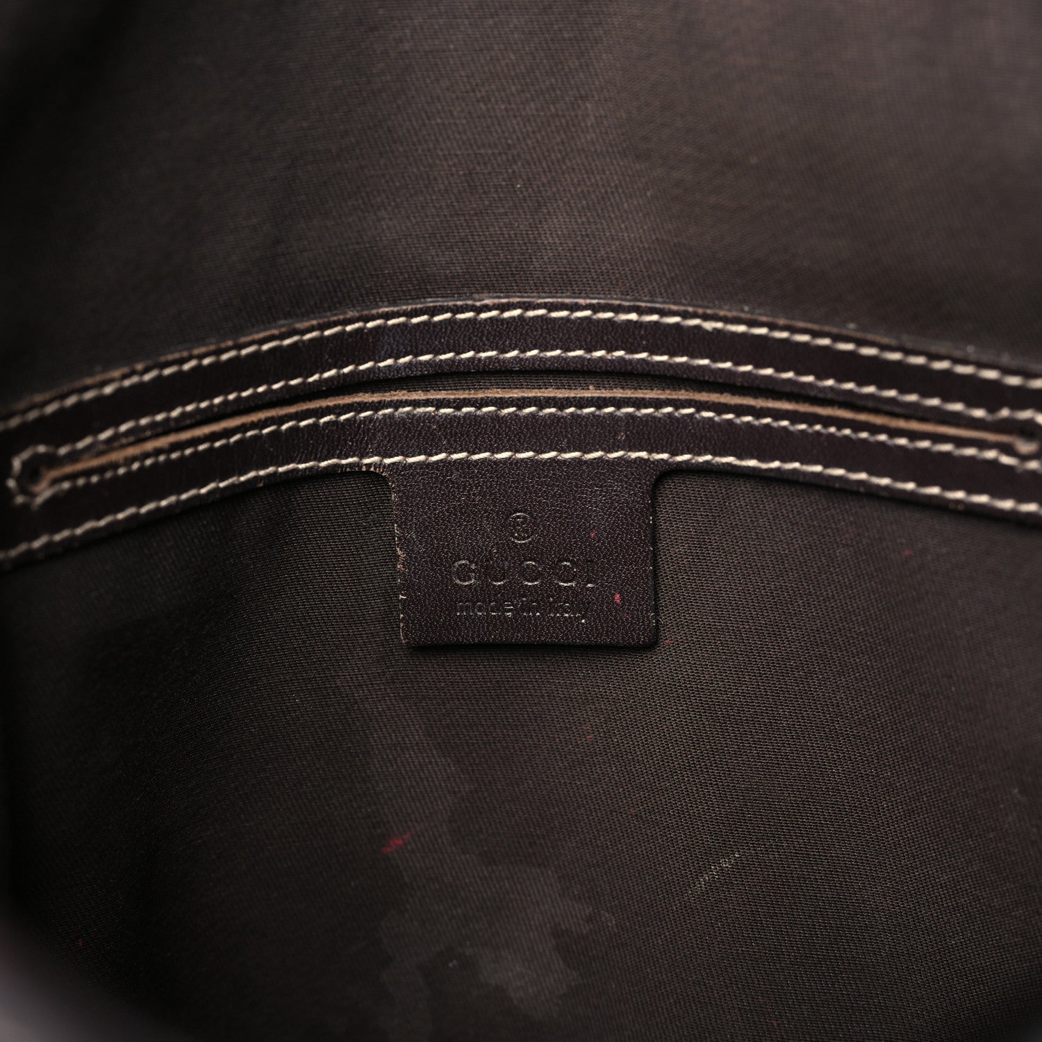 Gucci GG Supreme Monogram Selleria Calfskin Small Flap Messenger Bag Beige Ebony Cocoa Dark Chocolate 6 of 14