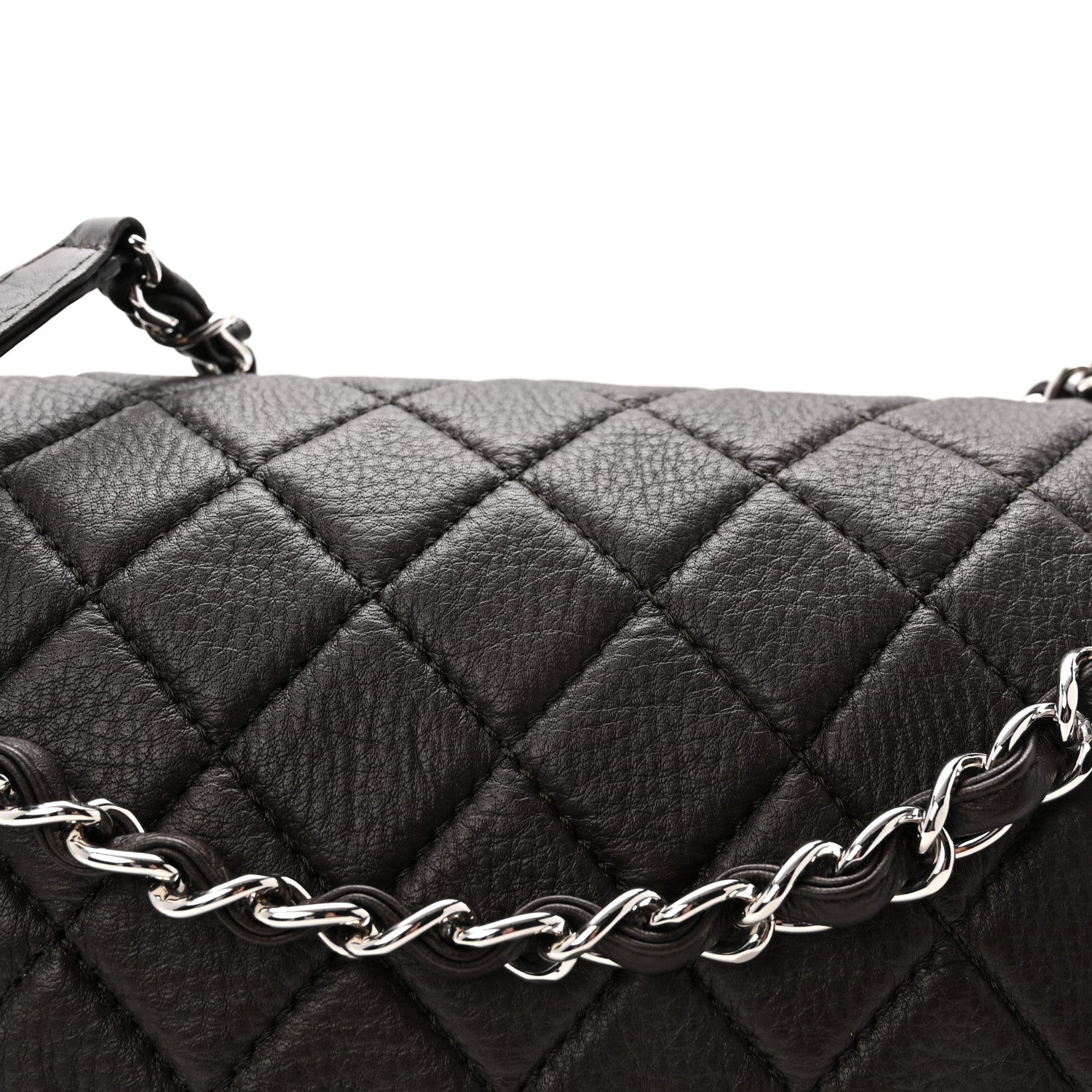 Chanel Deerskin Quilted Casual Journey Flap Brown 8 of 10