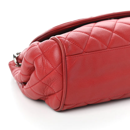 Chanel Caviar Quilted Timeless Accordion Flap Red 10 of 12