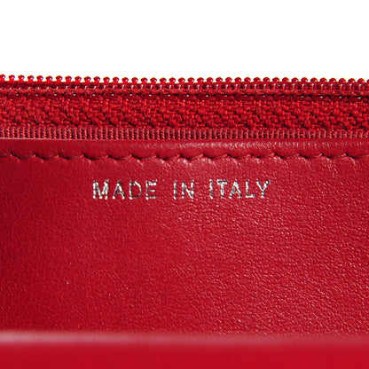 Chanel Lambskin Quilted Wallet On Chain WOC Red 7 of 8