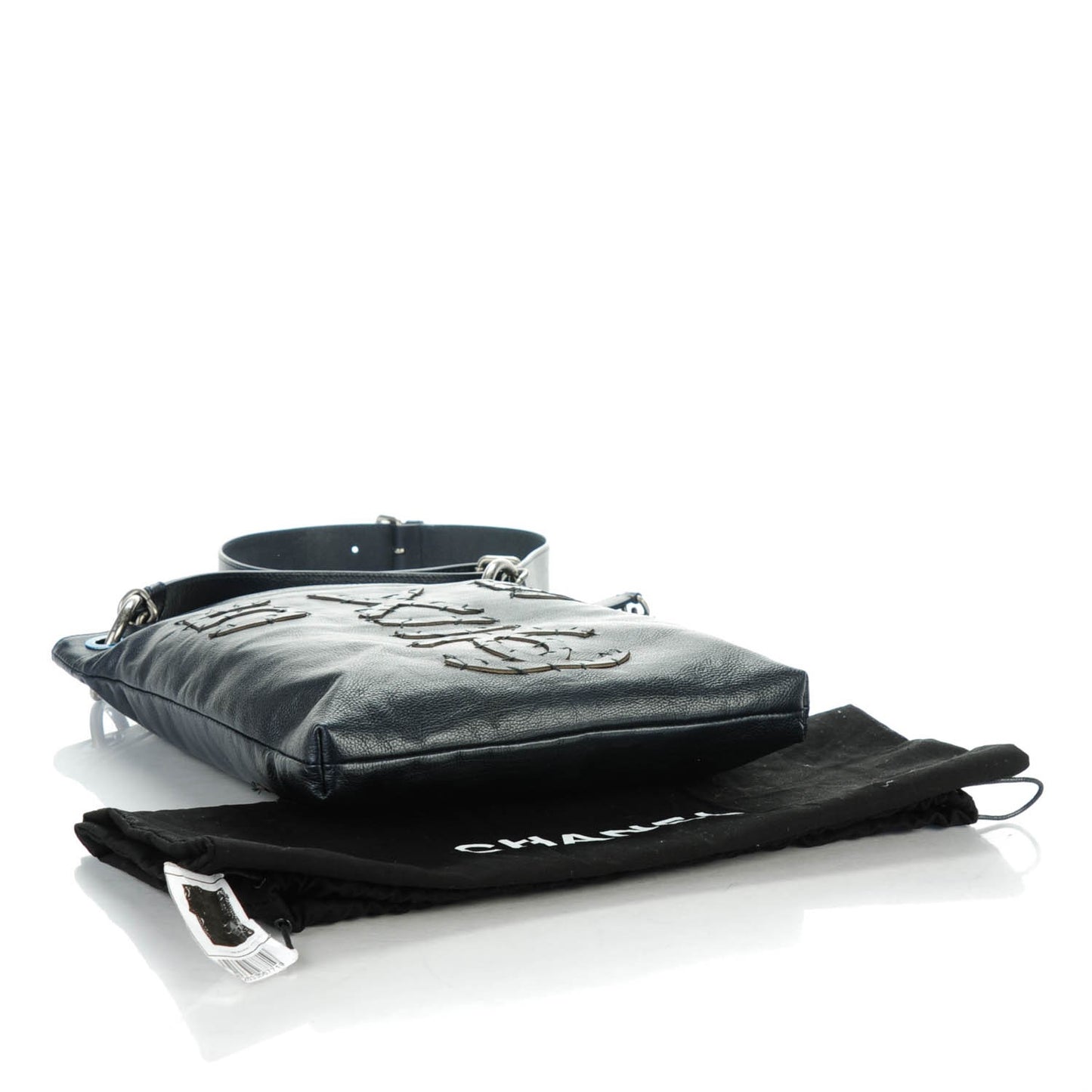 Calfskin Oser Sans Poser Messenger Dark Navy