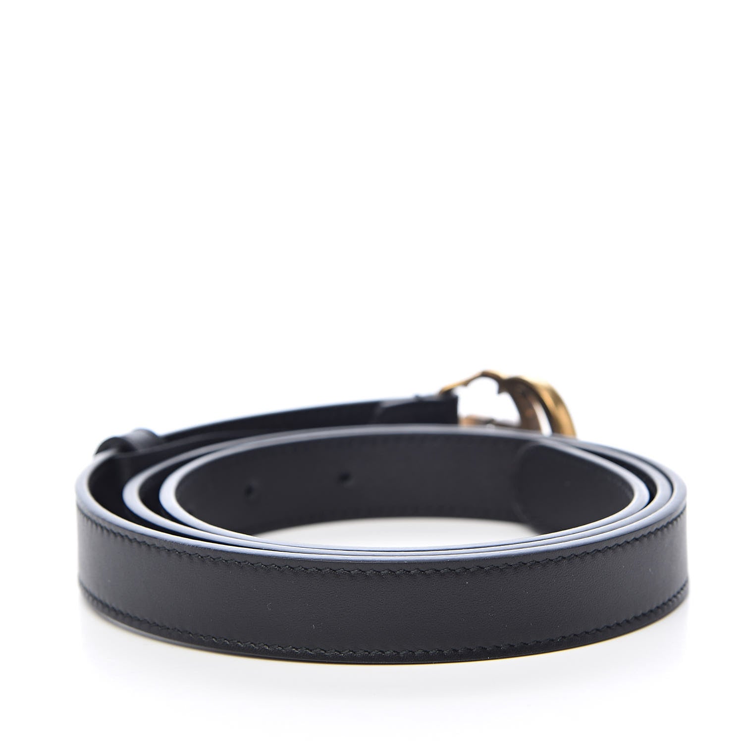 Gucci Calfskin Double G 20mm Belt 90 36 Black 3 of 6