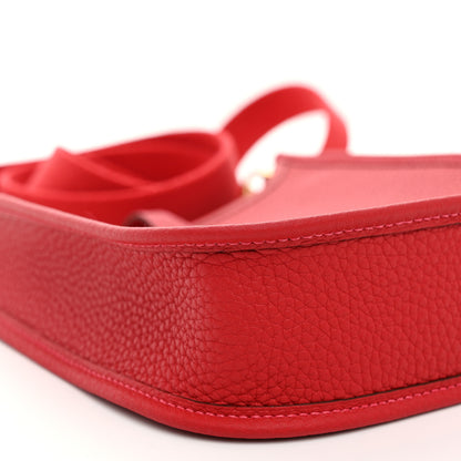 Hermes Taurillon Clemence Amazone Evelyne TPM Vermillion Rouge Vif 9 of 11