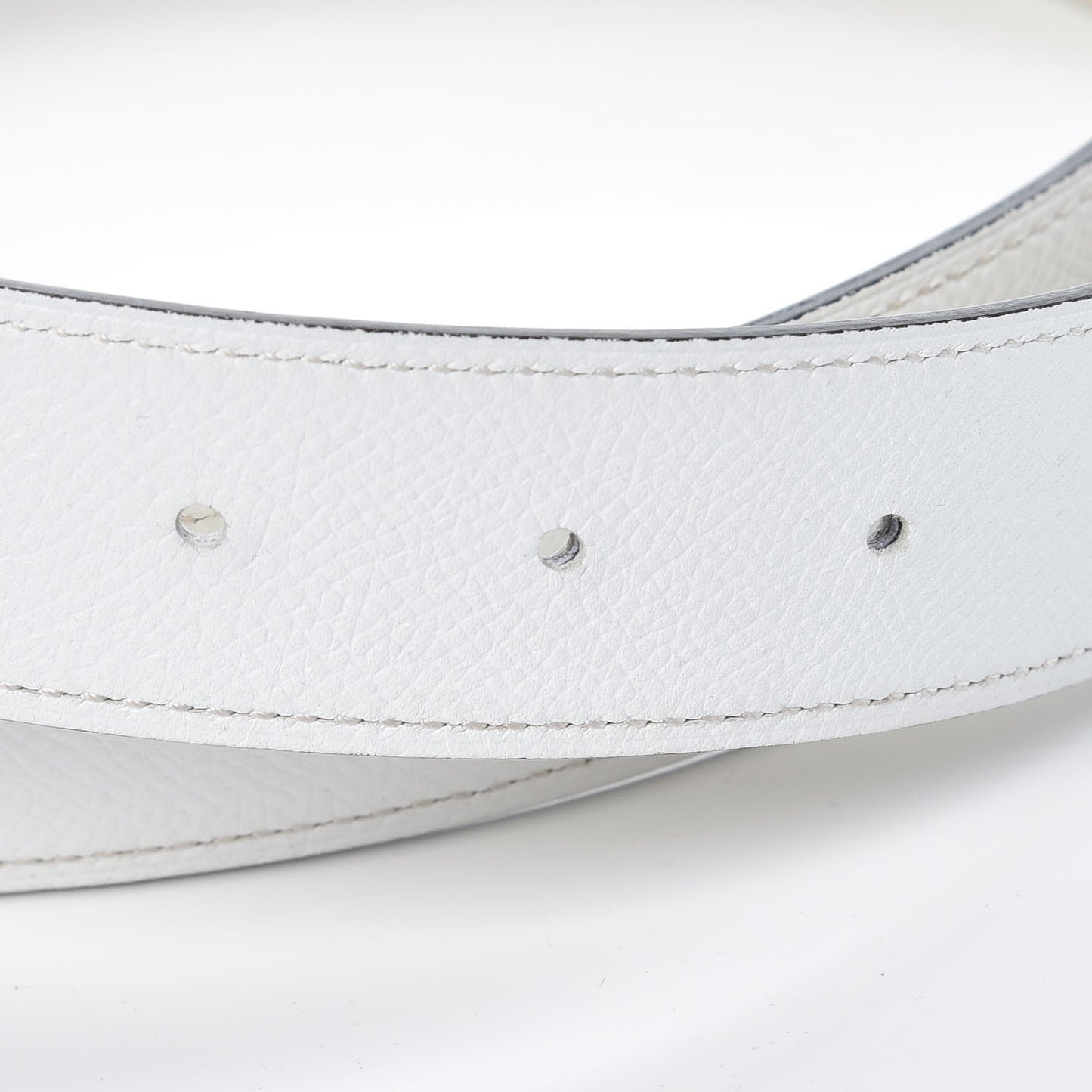 Swift Epsom 32mm H Belt 95 Craie White