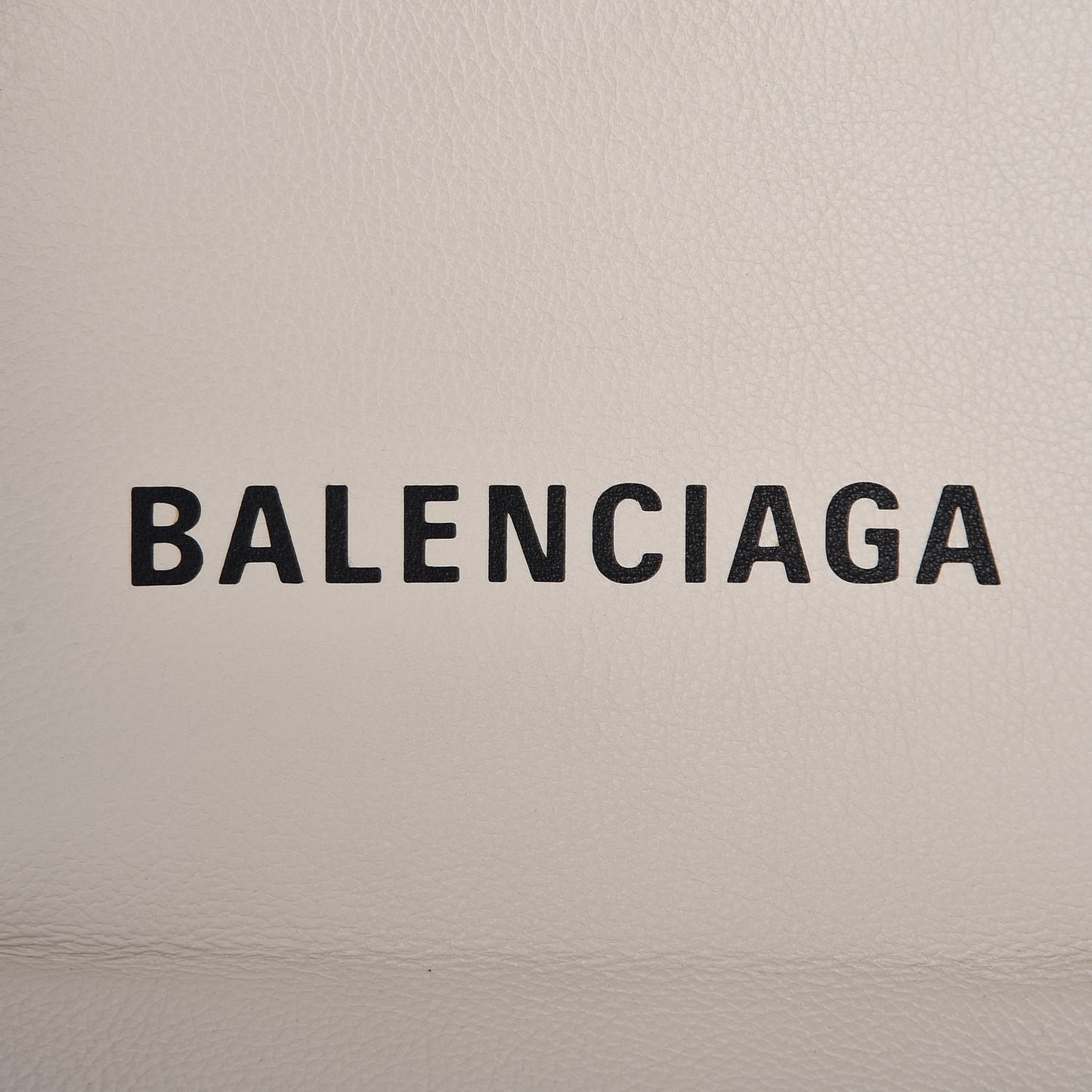 Calfskin Logo XXS Shopping Tote White