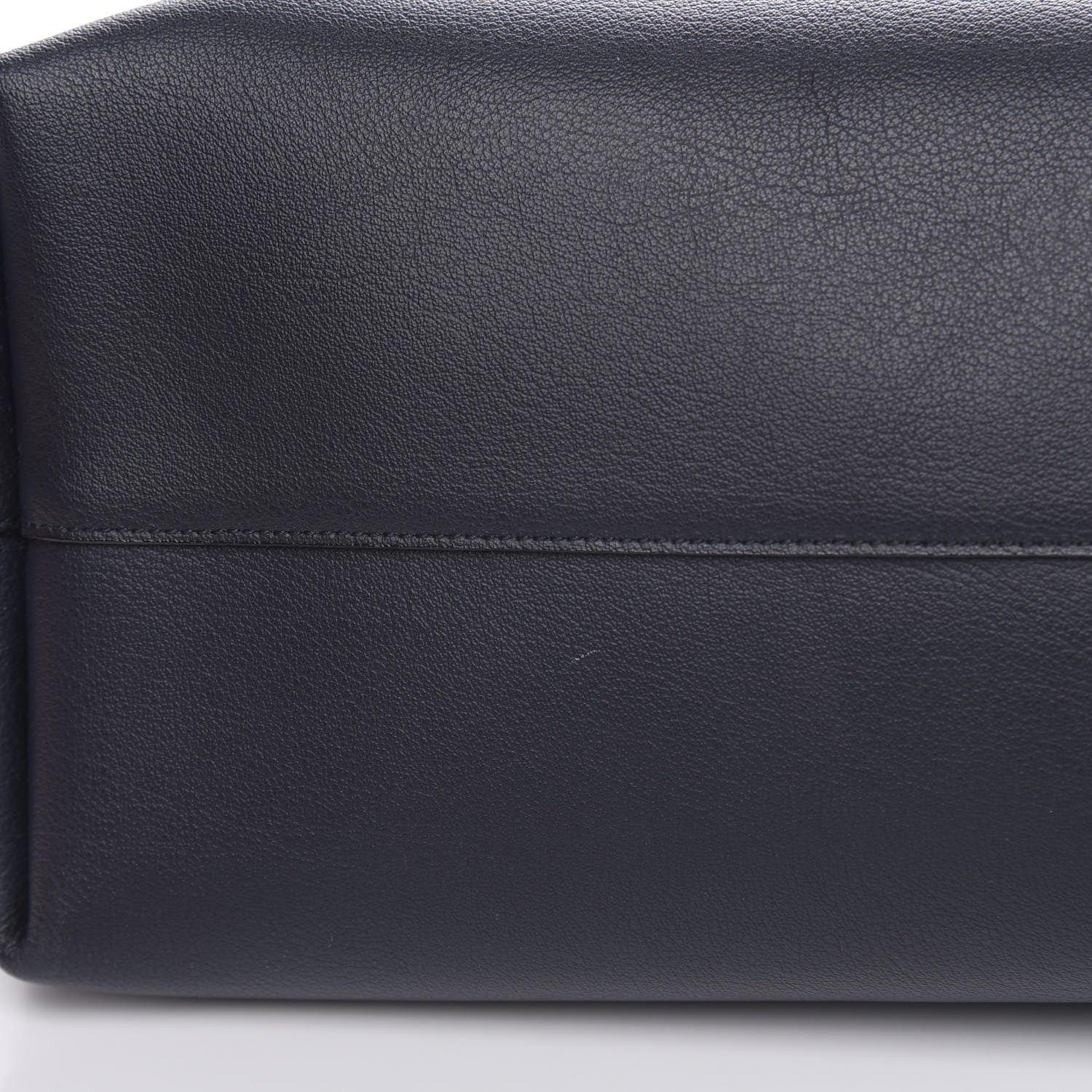 Saint Laurent Calfskin Large Shopping Tote Deep Marine 8 of 11