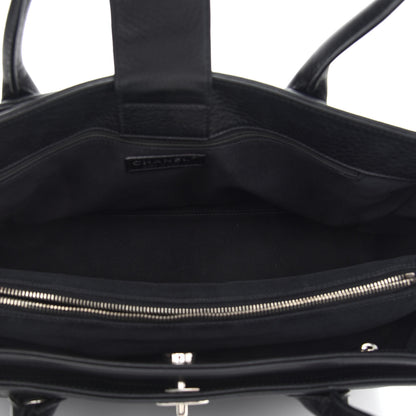 Chanel Calfskin Cerf Executive Shopper Tote Black 5 of 9
