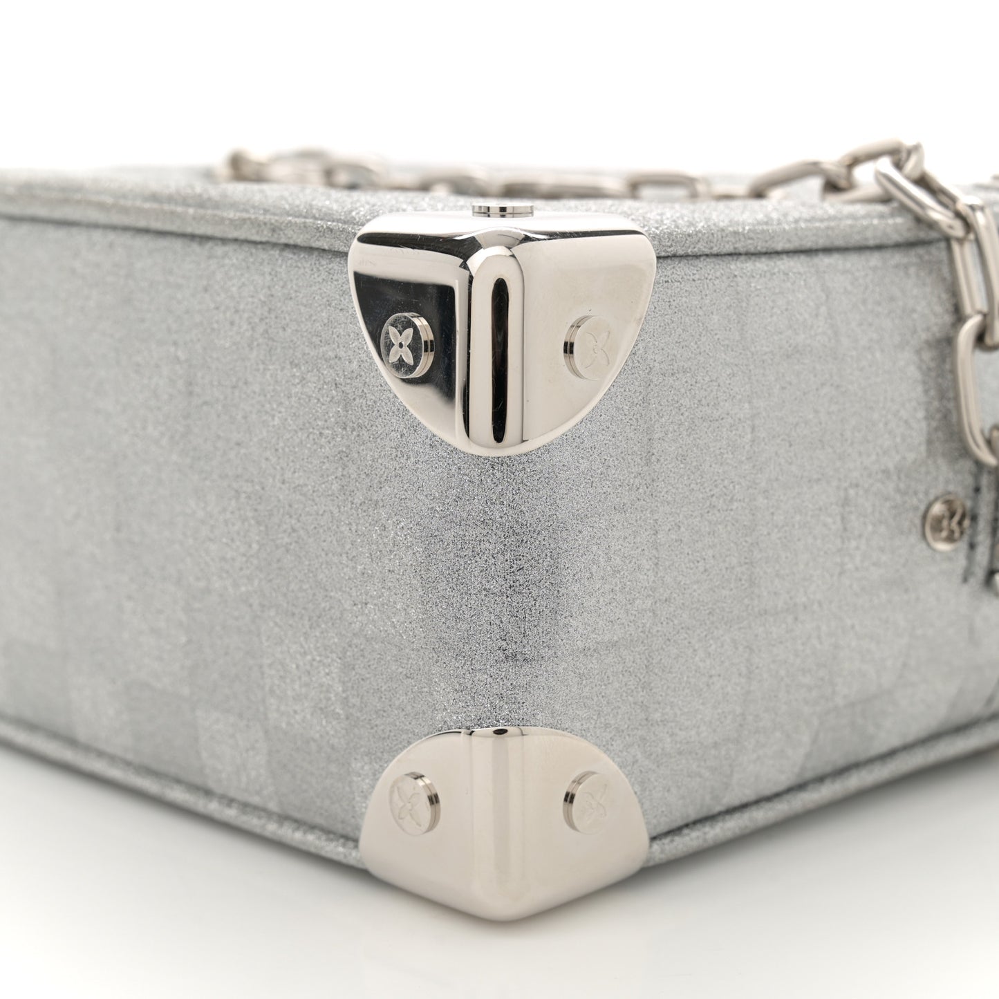Damier Glitter Mini Soft Trunk Silver