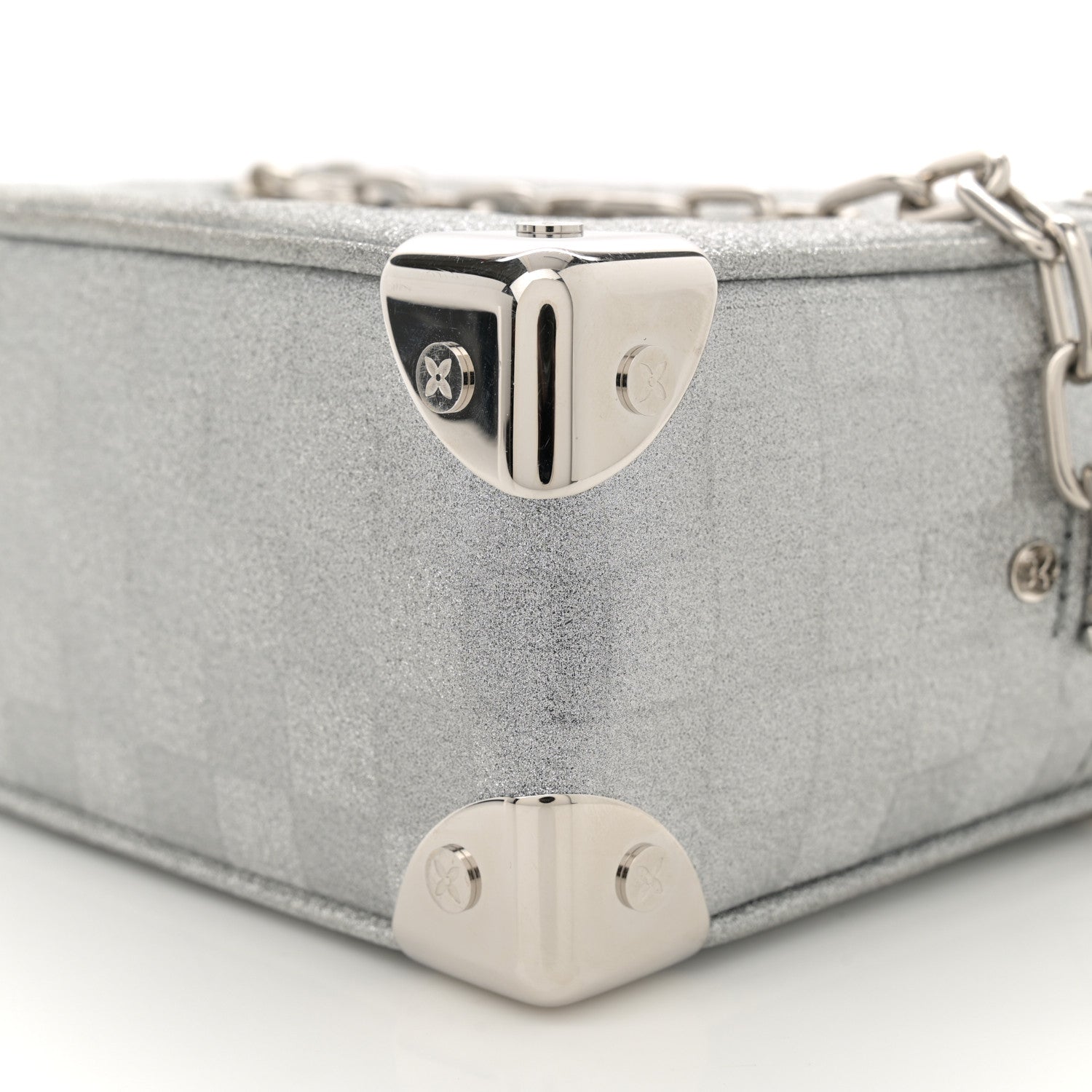 Louis Vuitton Damier Glitter Mini Soft Trunk Silver 9 of 9