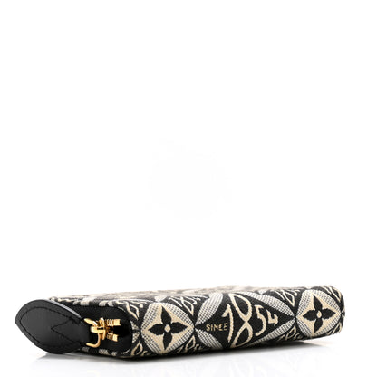 Louis Vuitton Jacquard Since 1854 Zippy Coin Purse Grey 4 of 11